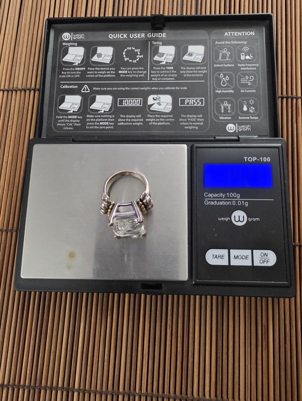 925,18k Lagos Topaz Ring - Picture 13 of 13